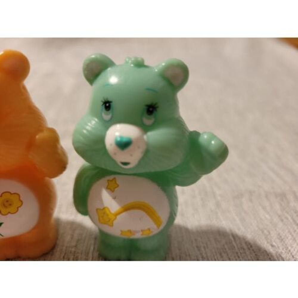 Vintage Care Bears Lot of 3 Figurines Set Figures 2.5 inches tall Cupcake topper - Picture 4 of 11